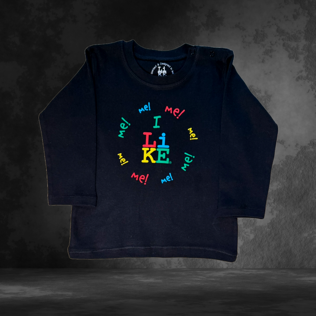 Black 'I LiKE Me' Classic Tee, Organic Kidswear