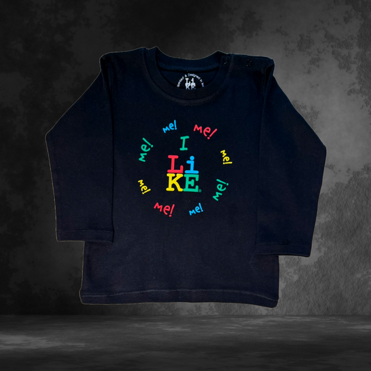 Black 'I LiKE Me' Classic Tee, Organic Kidswear