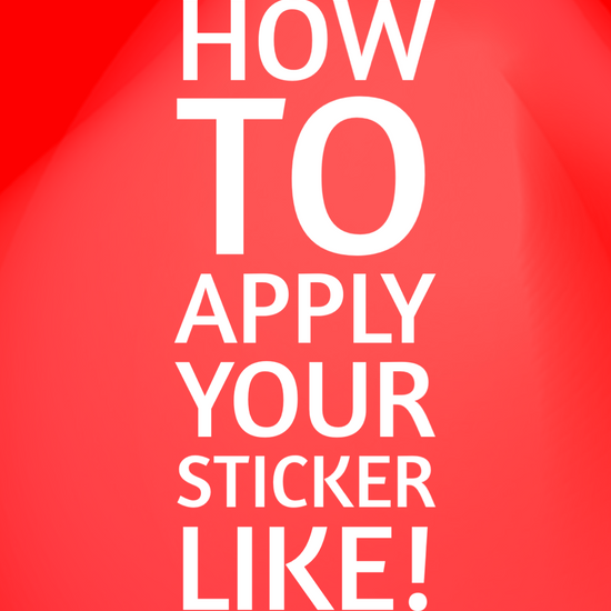 How To Apply Your Sticker LiKE