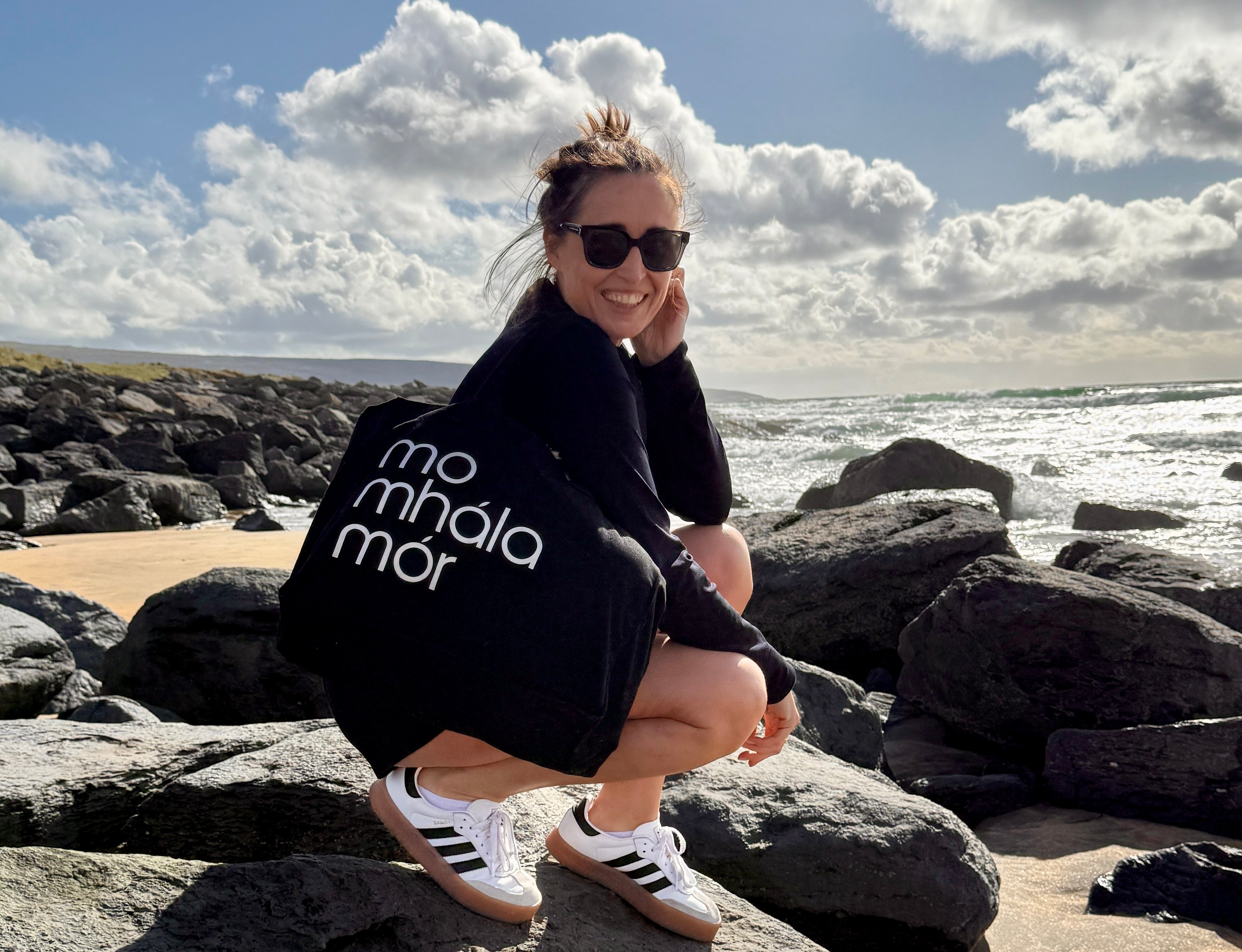 Load video: Irish Handprinted Cotton Tote Bag by LiKE